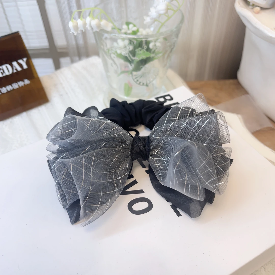 W805韩系设计春夏简约纯欲蝴蝶结发绳