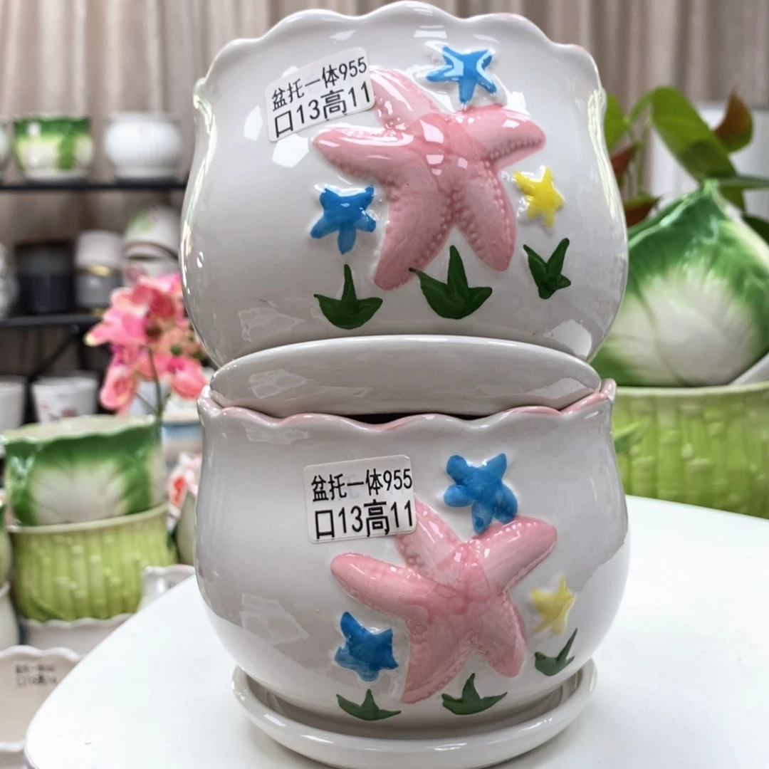 @夏西陶瓷花盆@@5955