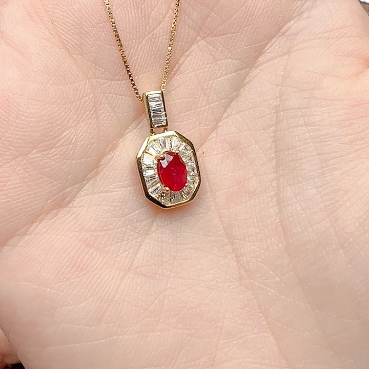 银S925镶嵌红宝石戒指