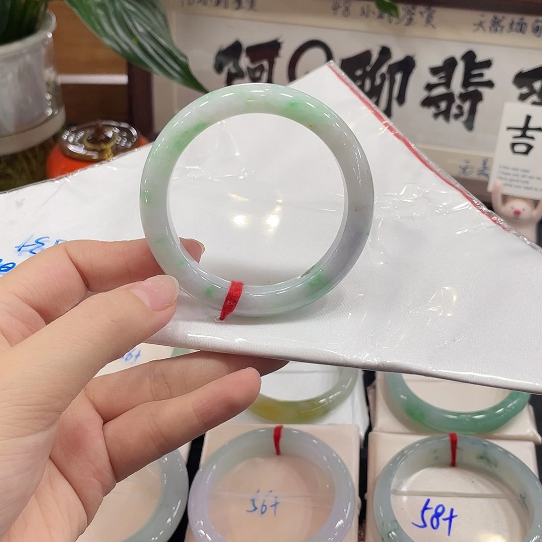 翡翠未镶嵌手镯天然缅甸A货翡翠手镯13