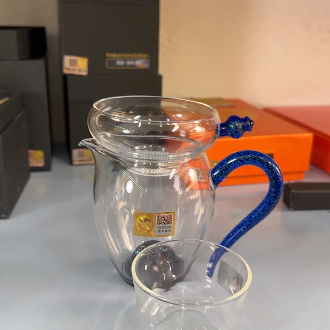 禾器宝蓝金斑斓怡然➕宝蓝金激光茶漏