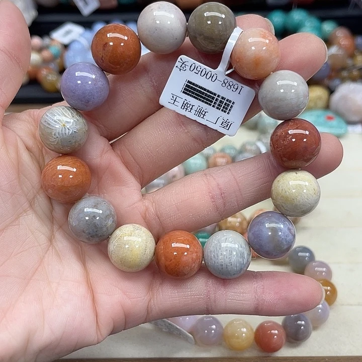 未镶嵌手串硅化珊瑚（珊瑚玉）凌106