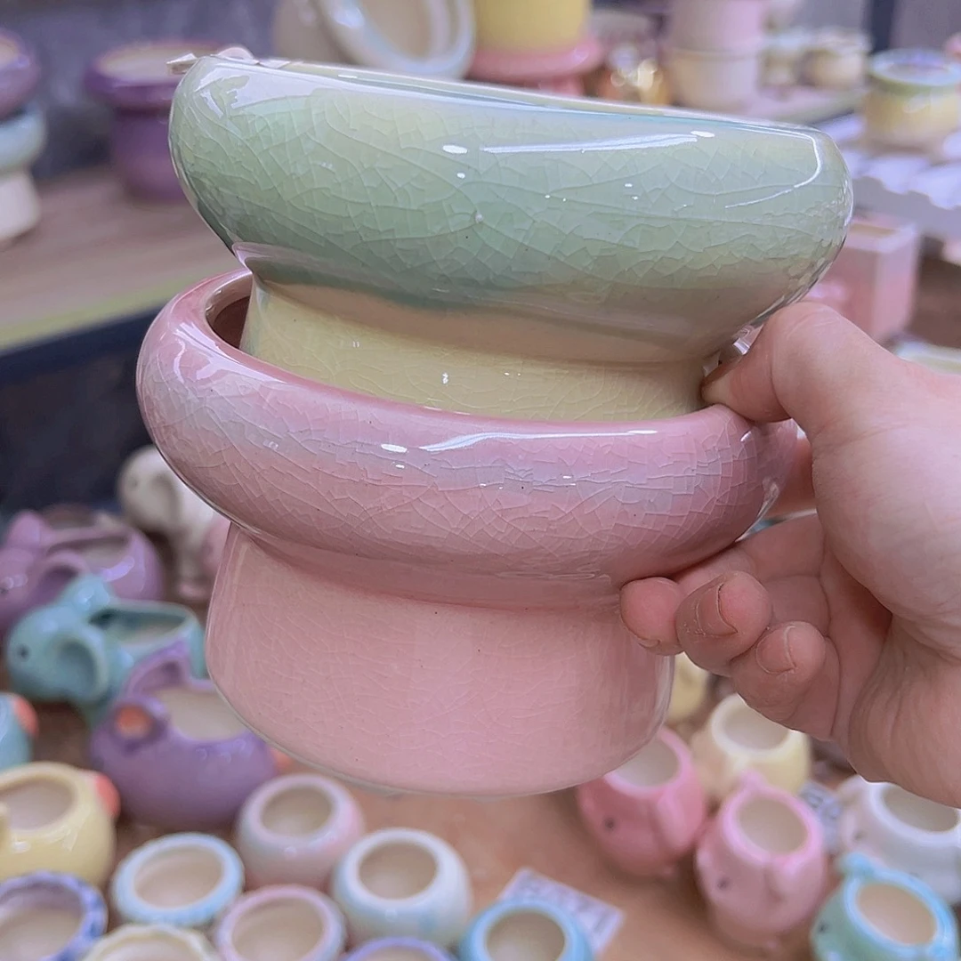 陶瓷花盆盆单场满12包邮