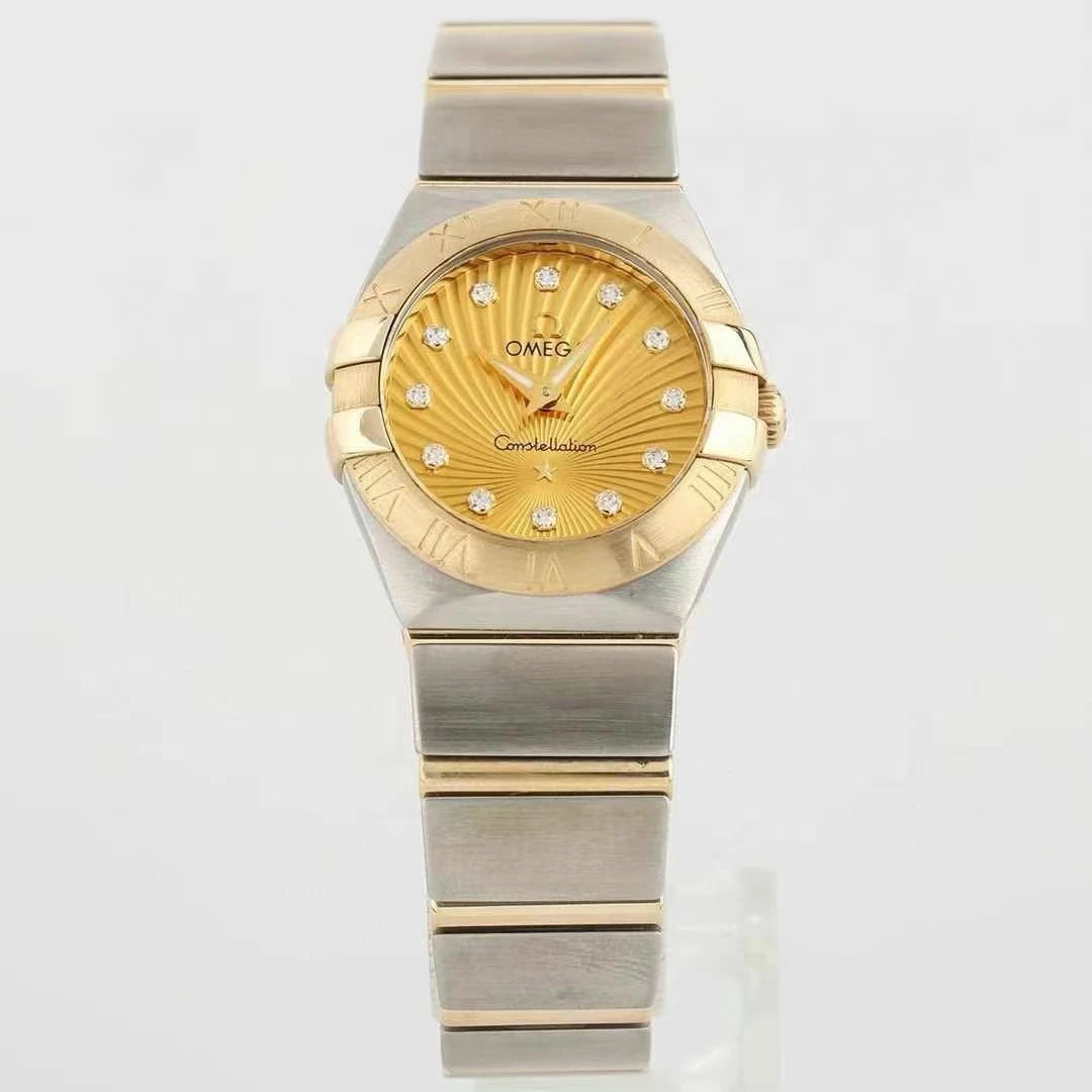 全新未使用 Omega/欧米茄 24表径/星座系列/女士腕表/原装/