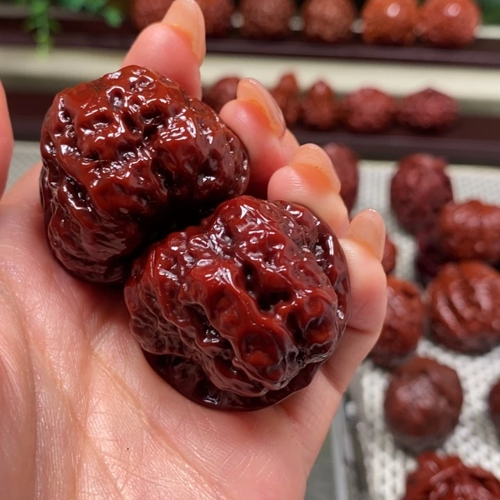 顺***水文玩核桃把件蛤蟆头