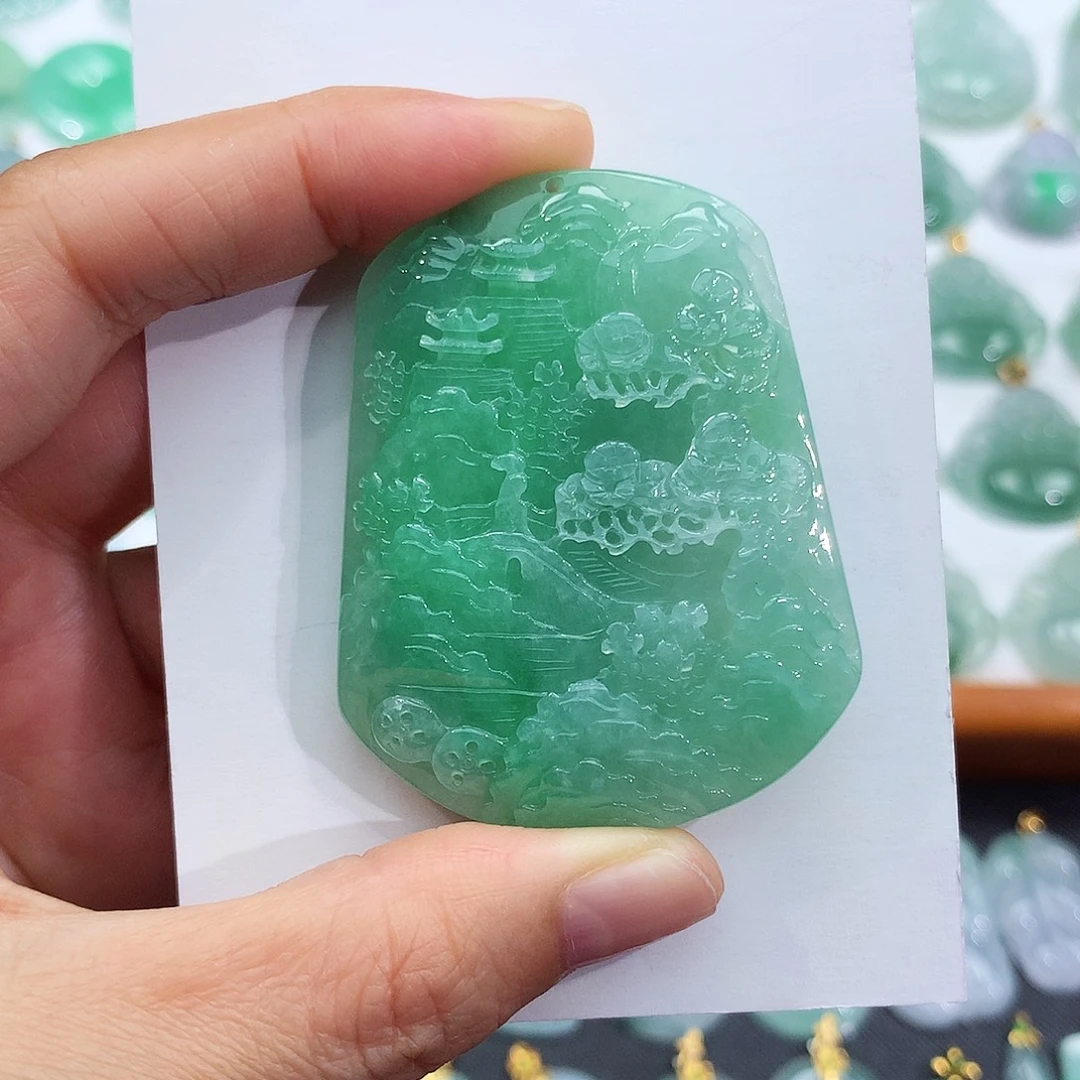 翡翠未镶嵌颈饰翡翠吊坠