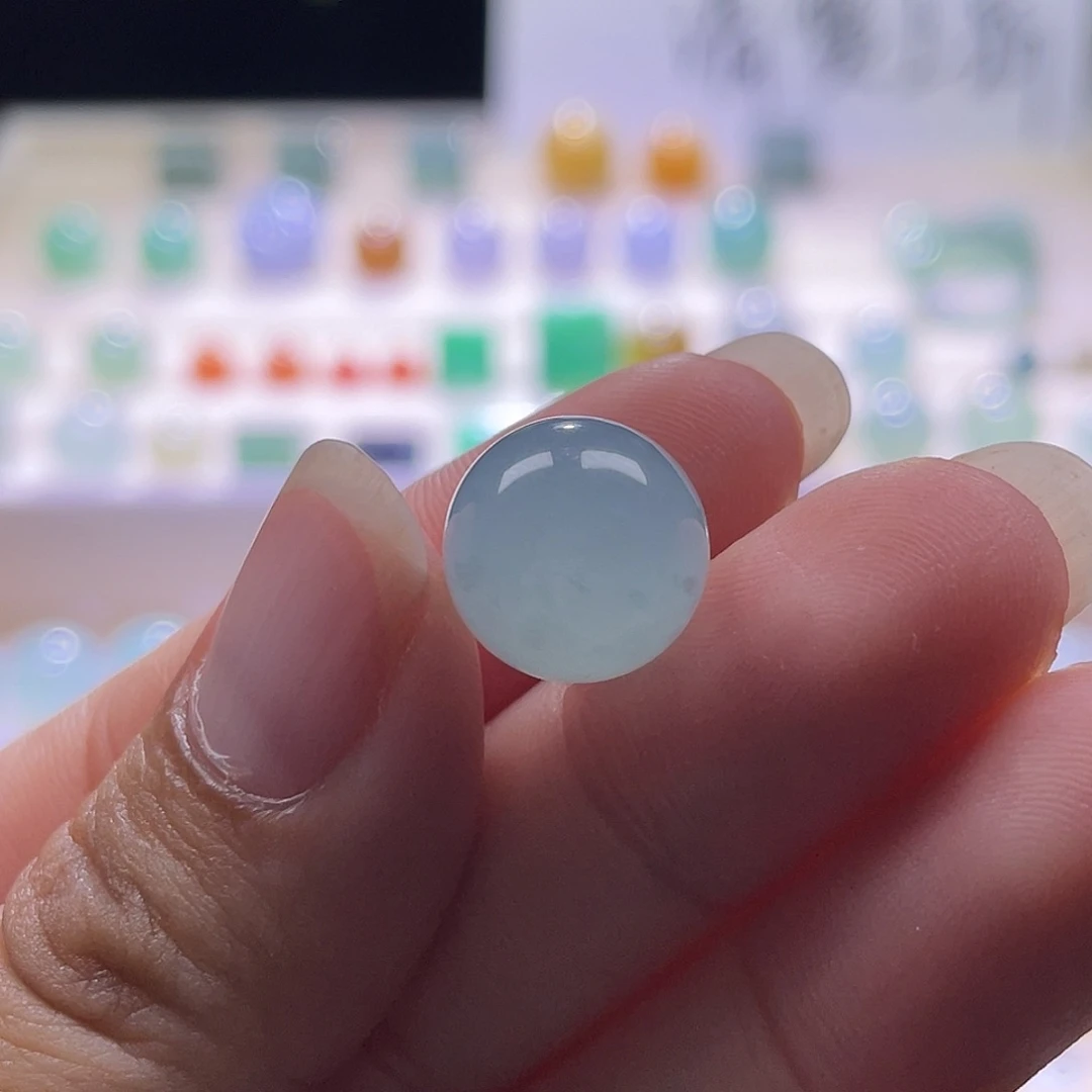 翡翠散珠缅甸翡翠a货卡12