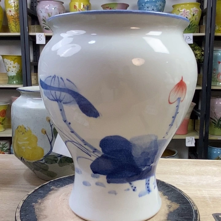 景德镇高温陶瓷花盆