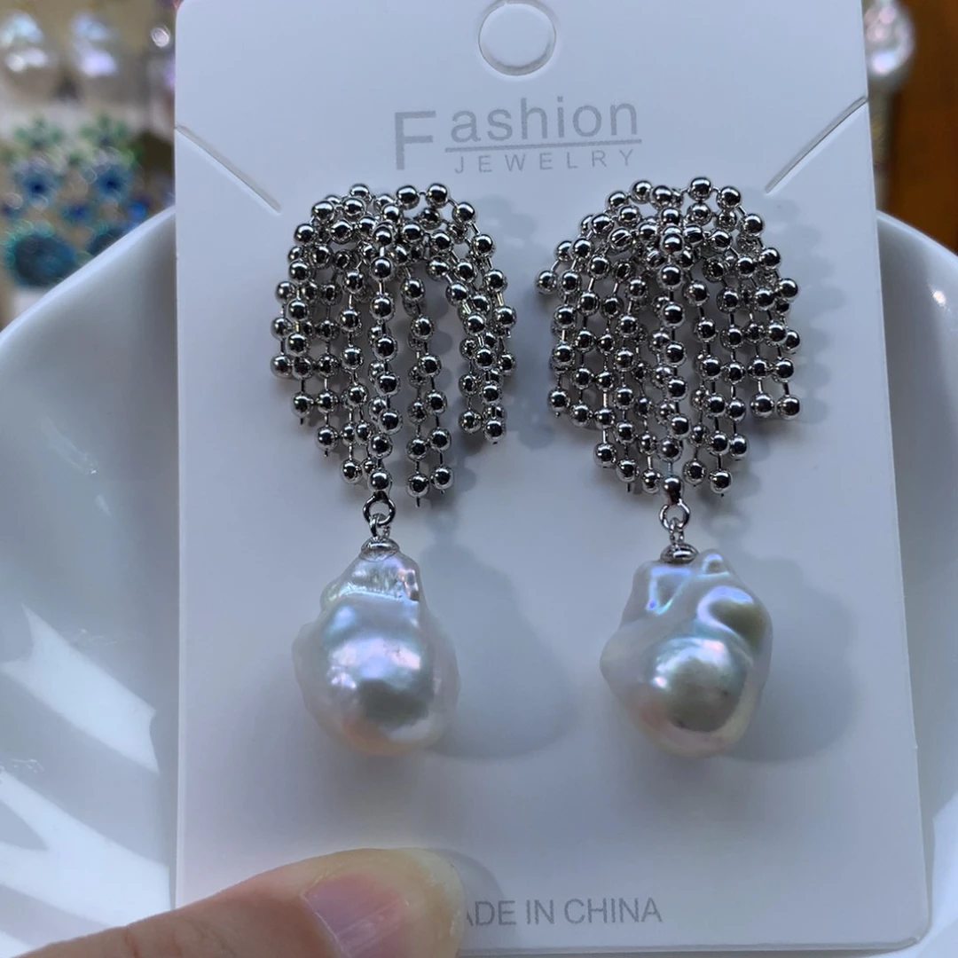 合金淡水珍珠耳环福利2490