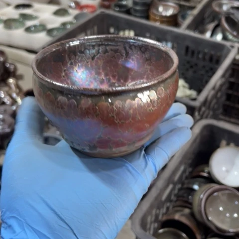 茶盏七**?建阳建盏微瑕油滴