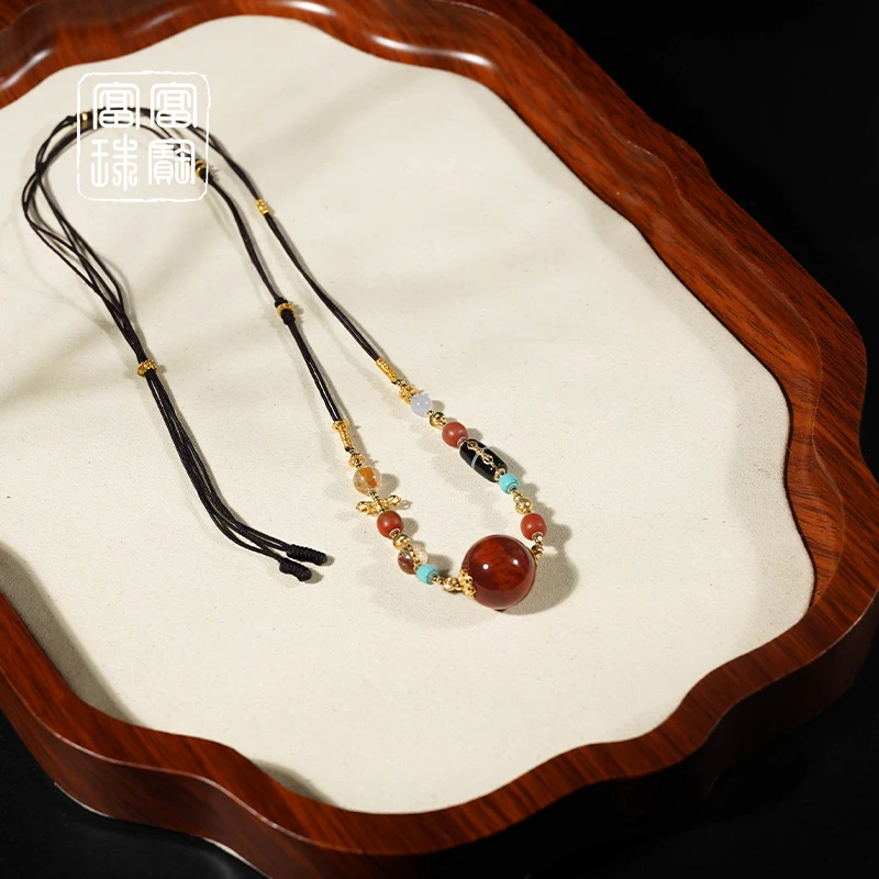 【温红菀】富富珠宝 水晶18k金百搭项链（天然珠宝多样性发）