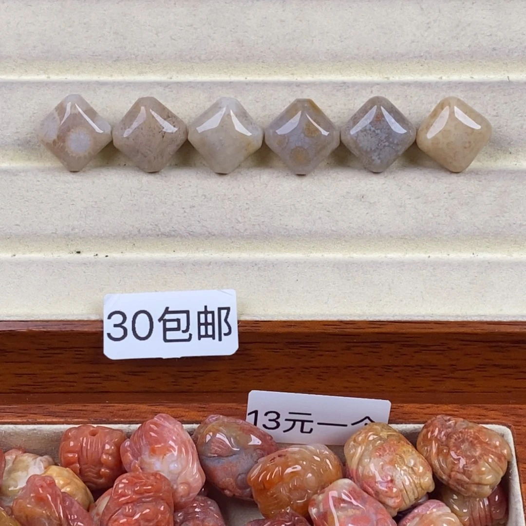 硅化玉颈饰未镶嵌一****7