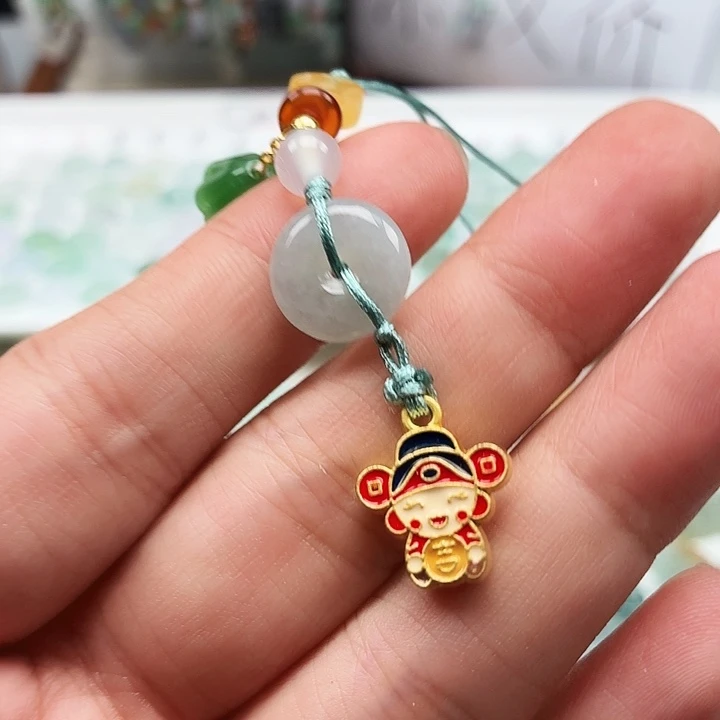 翡翠未镶嵌吊坠(赠链)财哥