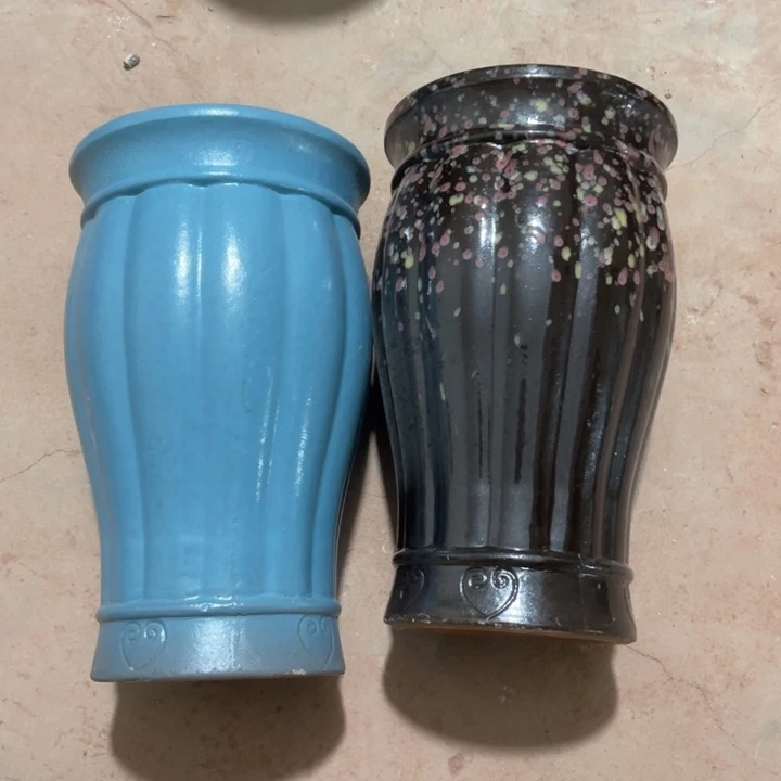 紫砂花盆口径15高度26两只正品