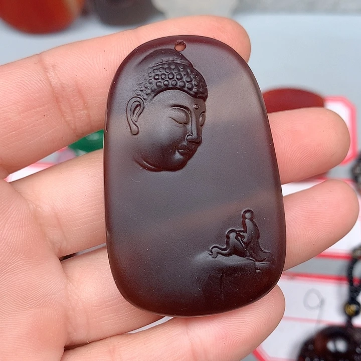 含***宝黑曜岩未镶嵌颈饰