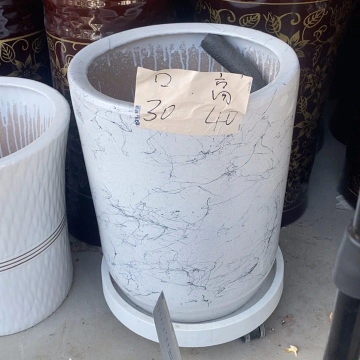 低腰白圆柱飞丝大号口31/40