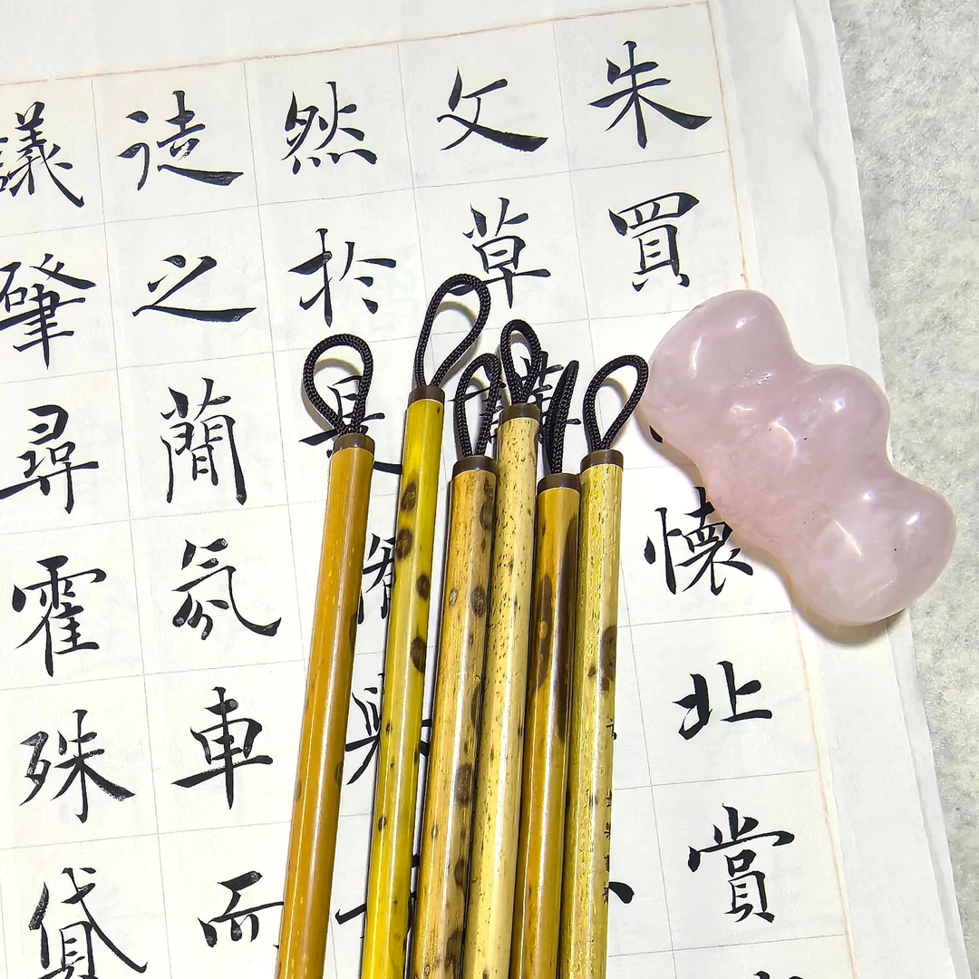 【长乐书斋】朱雀——纯北尾狼毫出锋2.1cm口径0.6湘妃竹笔杆细腻
