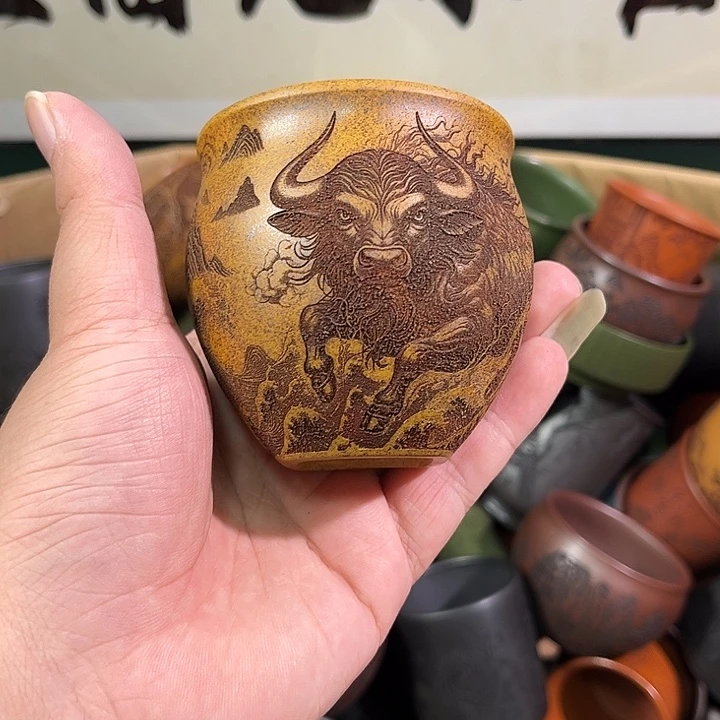 茶杯紫砂全手工紫砂主人杯