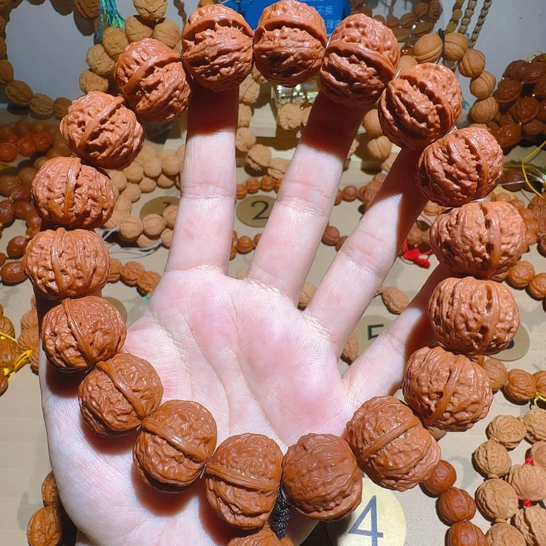 文玩核桃吊坠磨盘京八棱一道筋手持