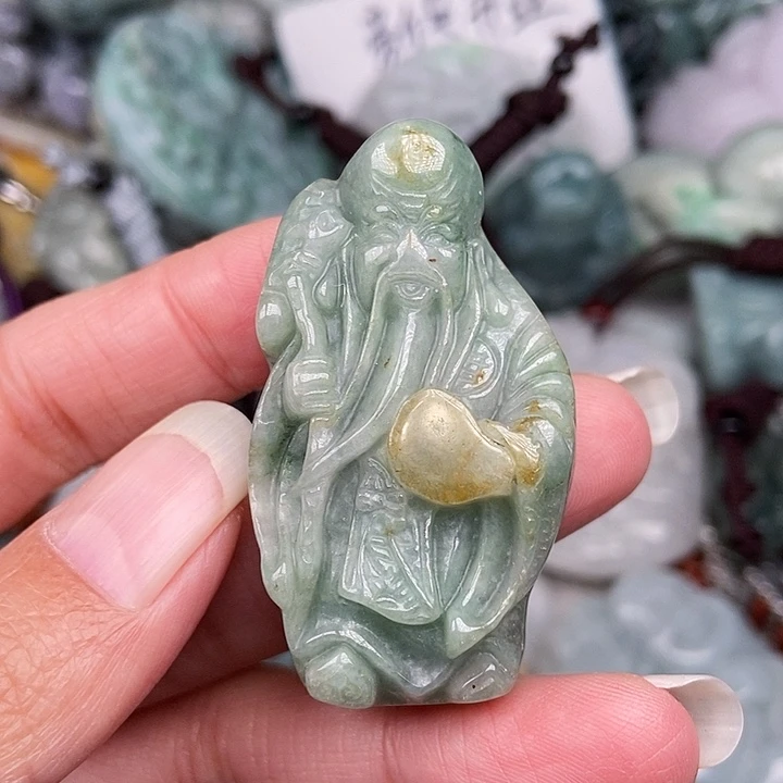 颈饰未镶嵌翡翠百**花翡翠