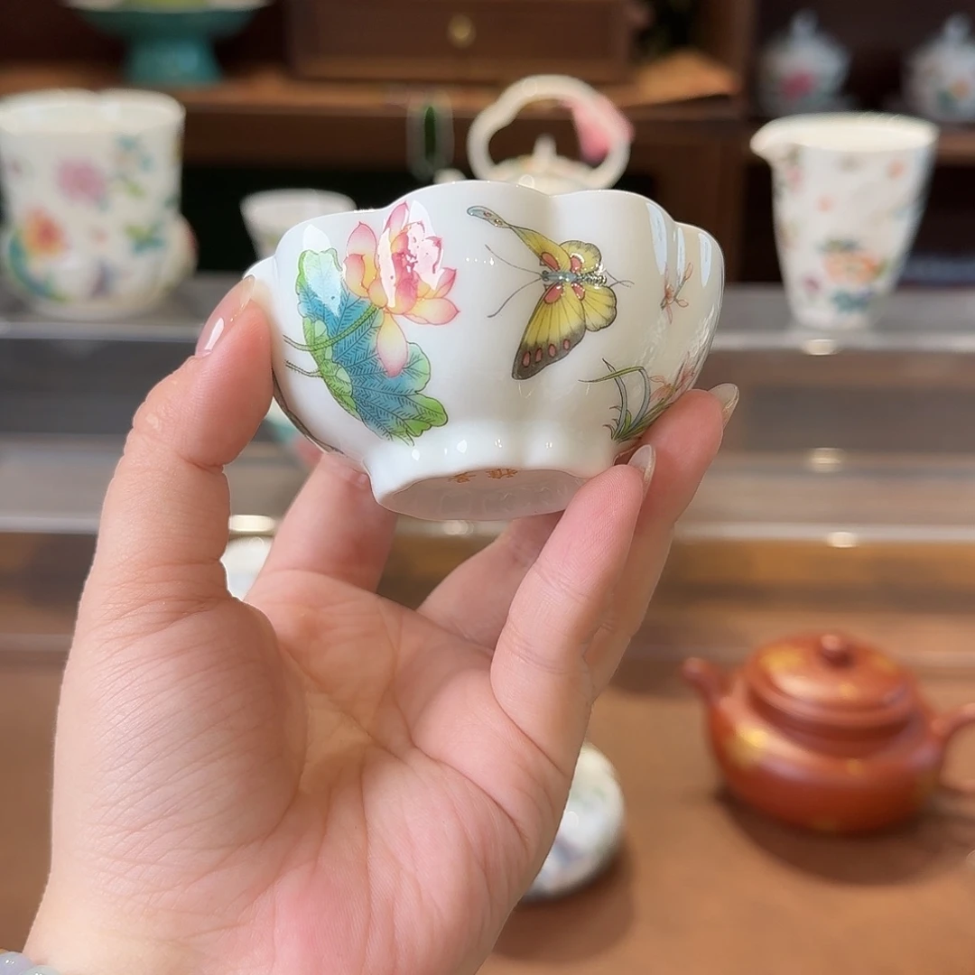 珐琅彩主人杯茶具套装