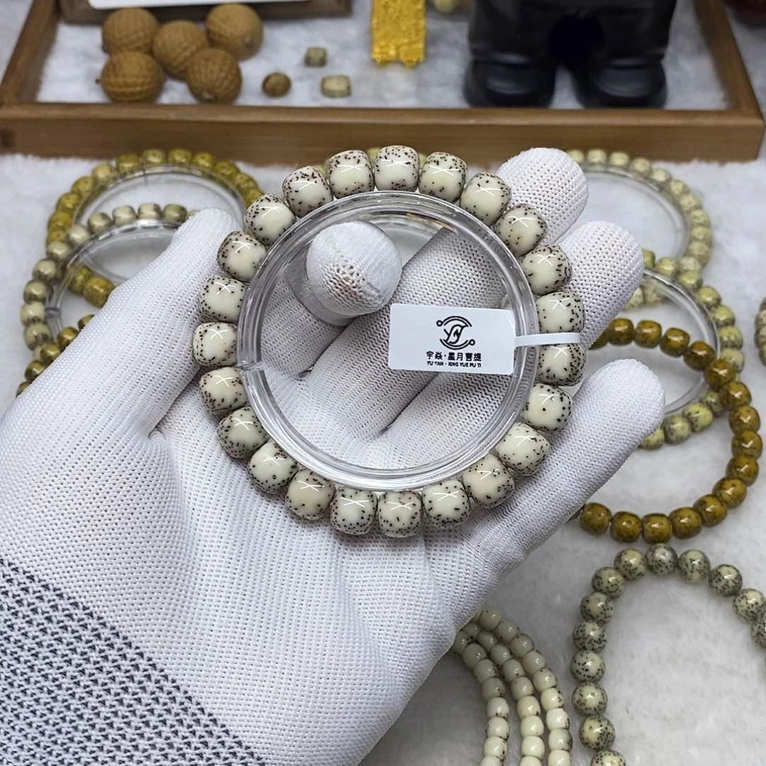 星月菩提手串郝*气10侧留白细星