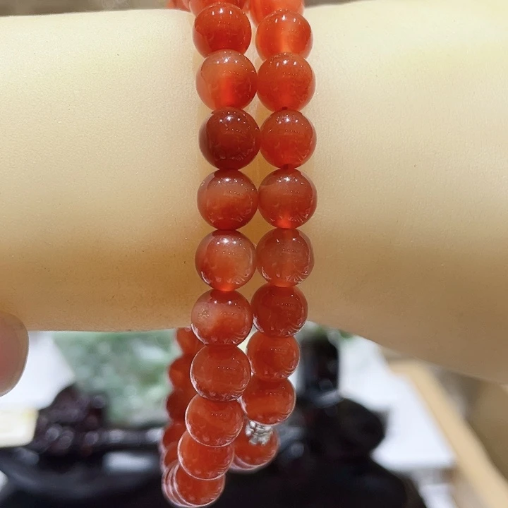 南红玛瑙未镶嵌手链