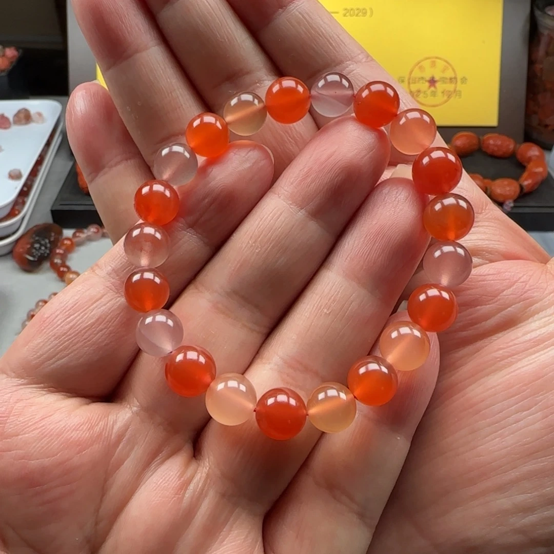 南红玛瑙未镶嵌9➕多宝手串
