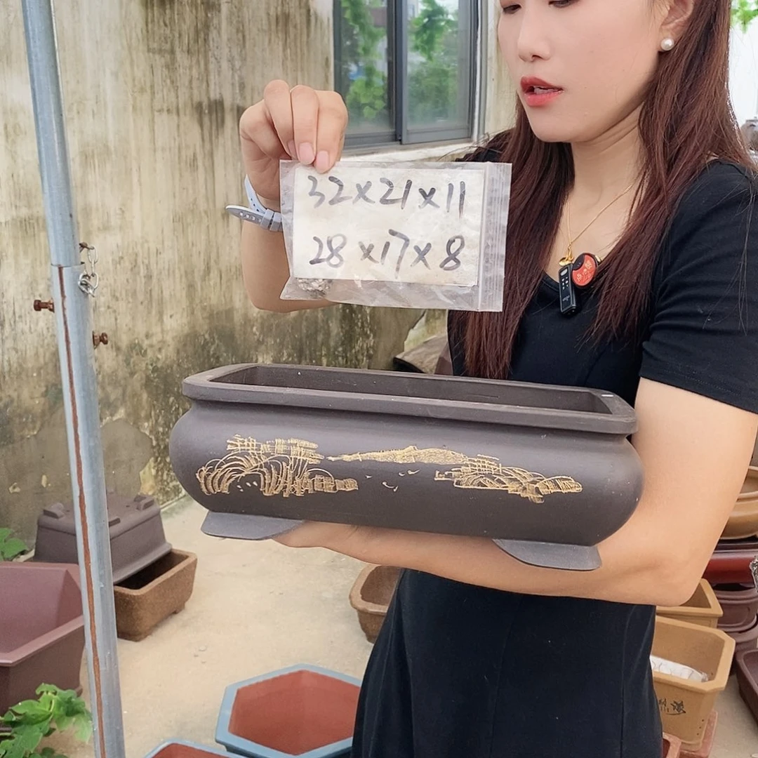 紫砂花盆紫砂花盆