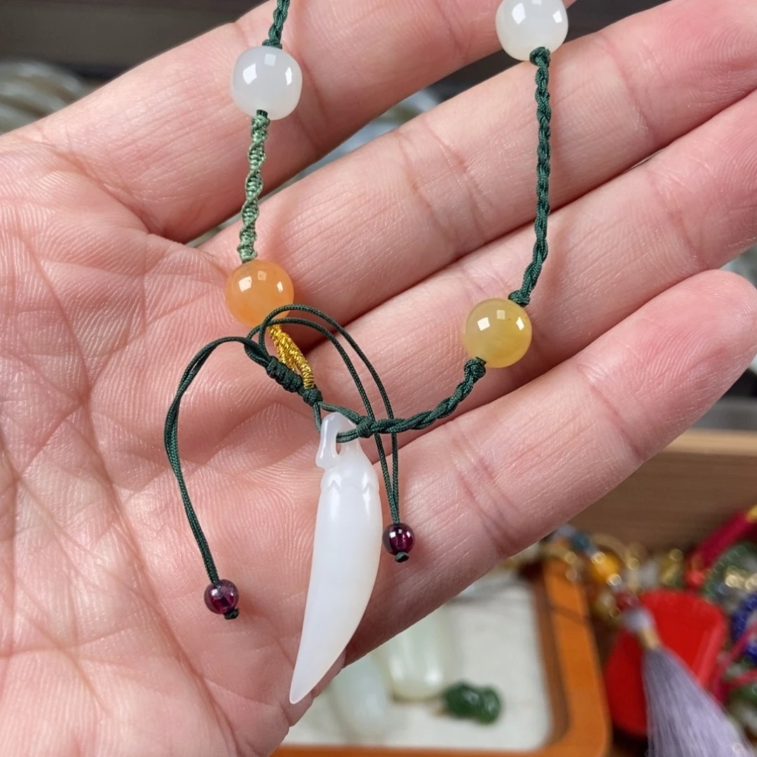 和田玉未镶嵌手链