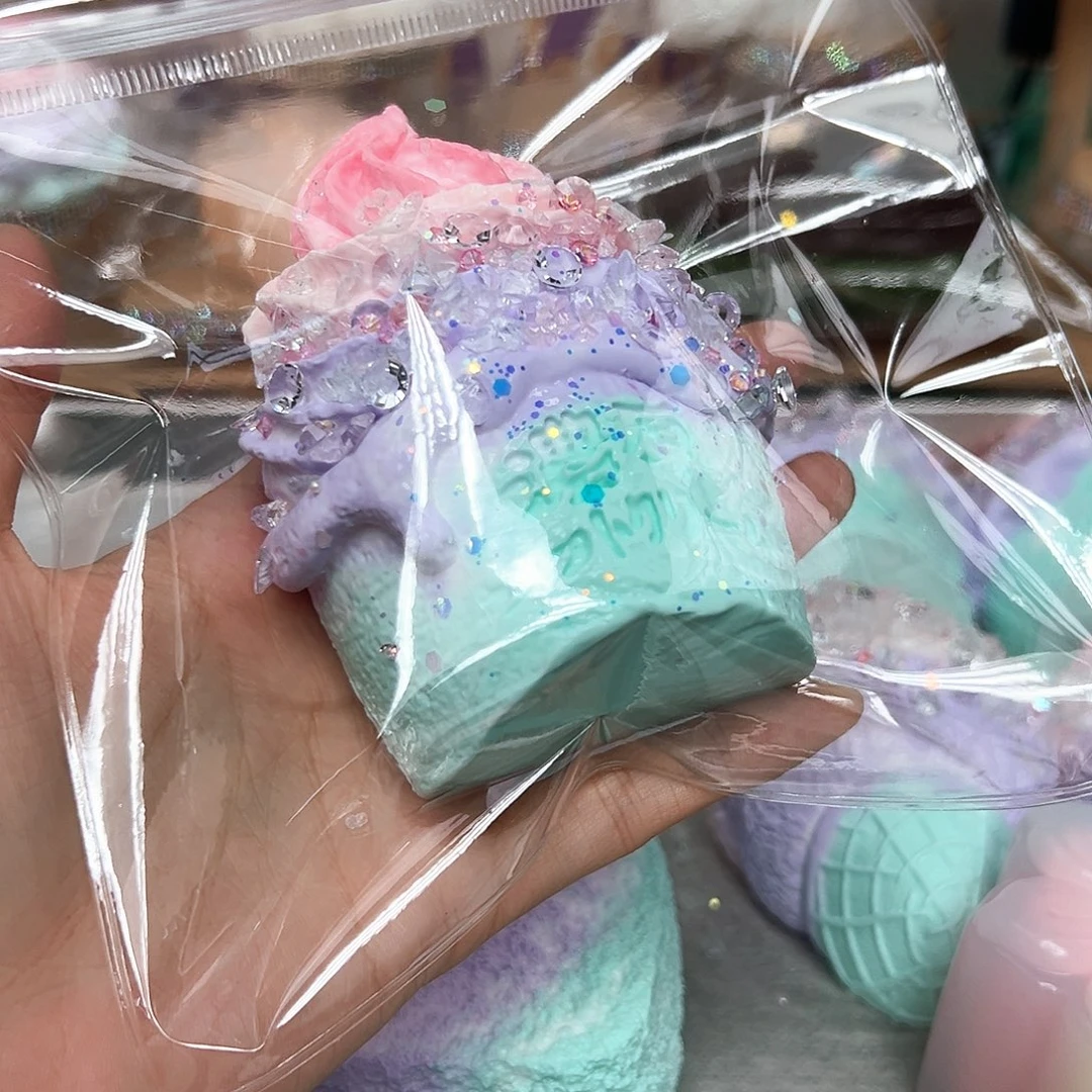 硅胶浮光浓厚冰激凌200g
