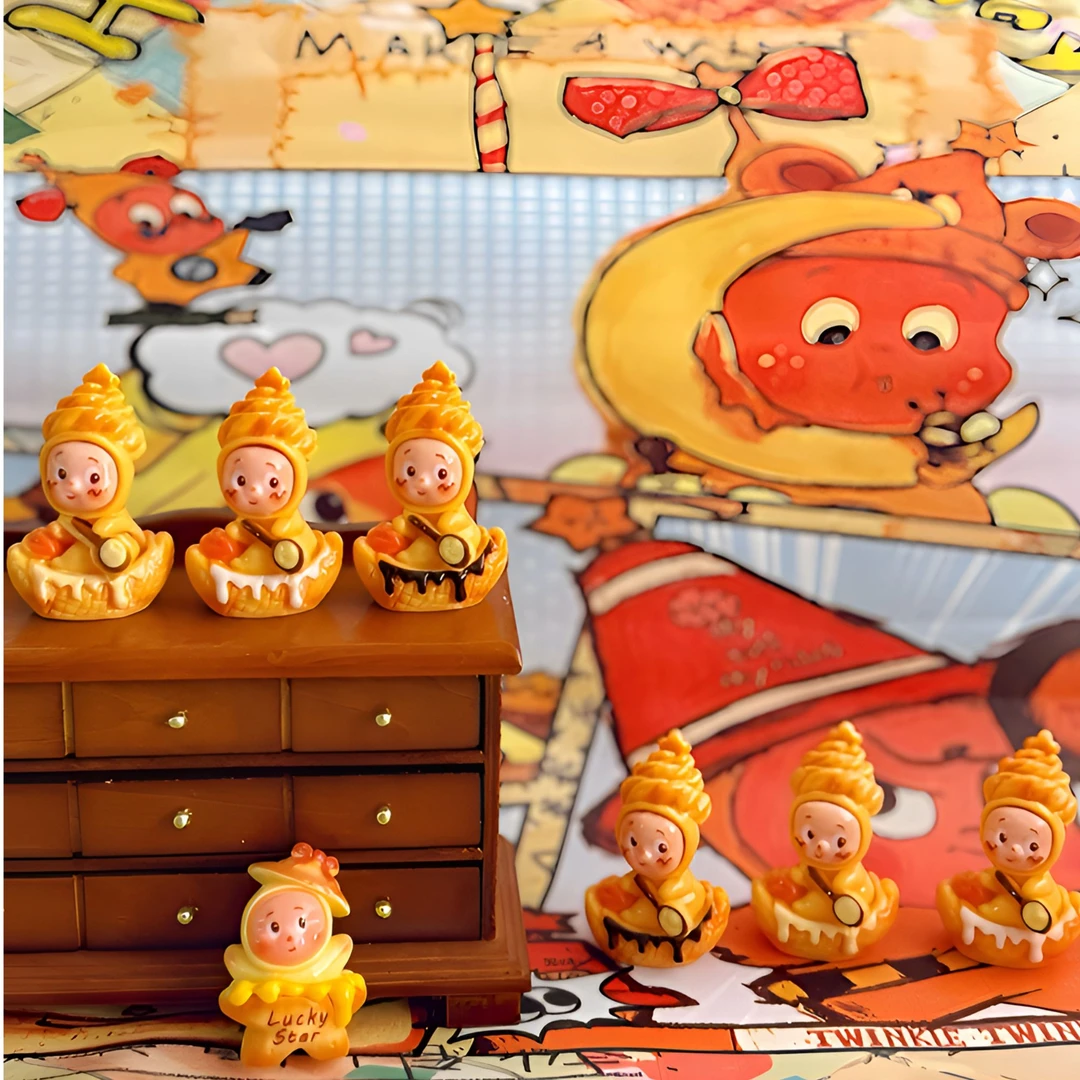 姜姜定制【立体 新星人奶油香蕉船】食玩diy树脂配件创意可爱diy