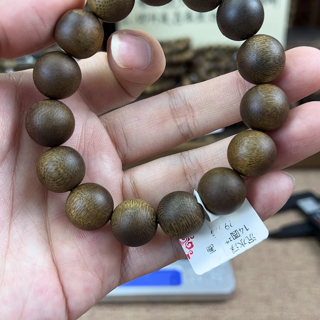 沉香香囊沉香14圆珠单圈19克