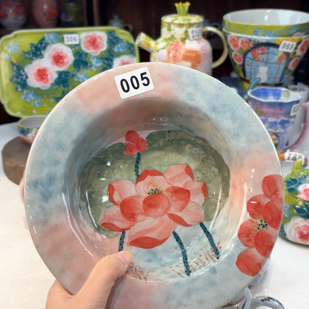 景德镇手绘高温釉下彩陶瓷茶具