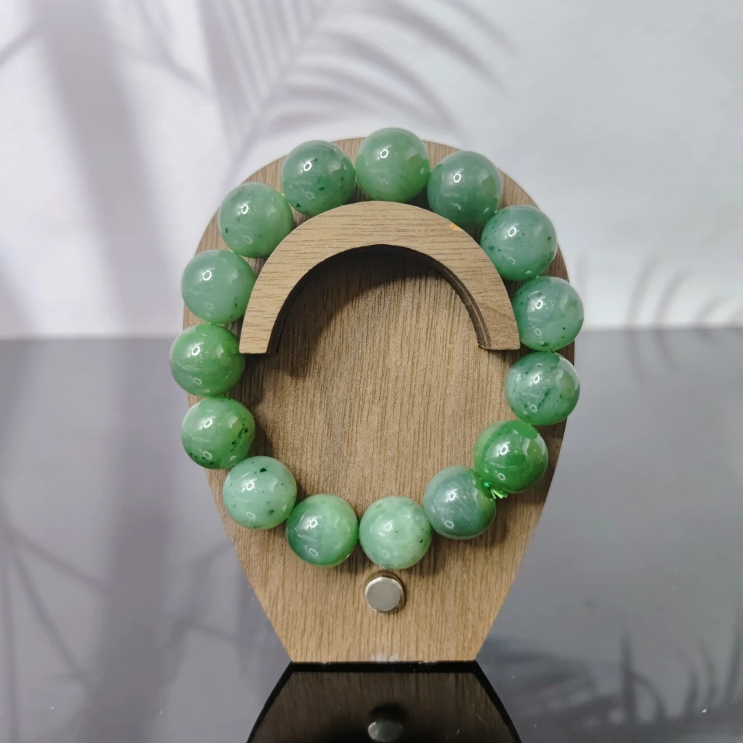 和田玉碧玉圆珠手串00000