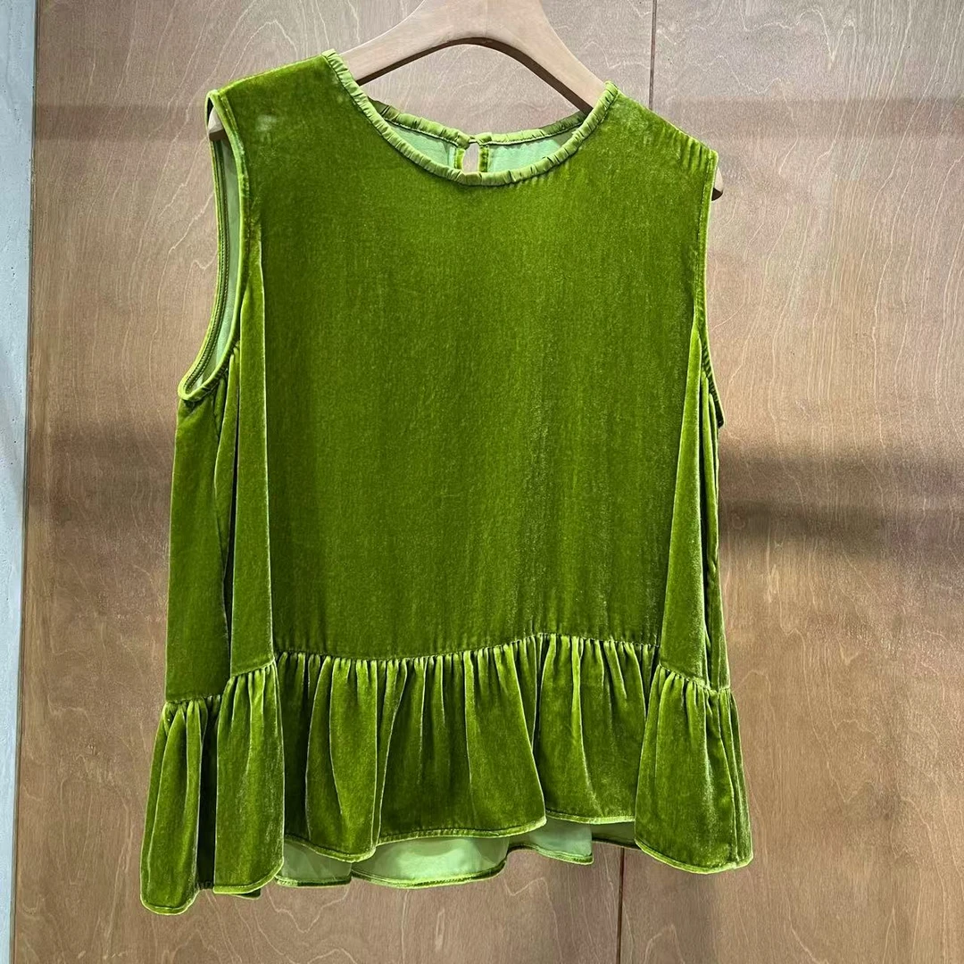 Mozch  桑蚕丝丝绒柔软亲肤娃娃下摆减龄背心【长66】265950