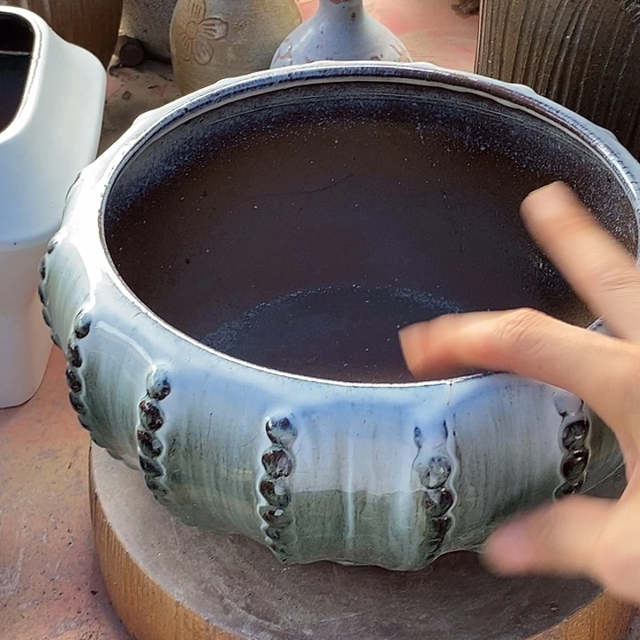 紫砂花盆瑕疵23.13