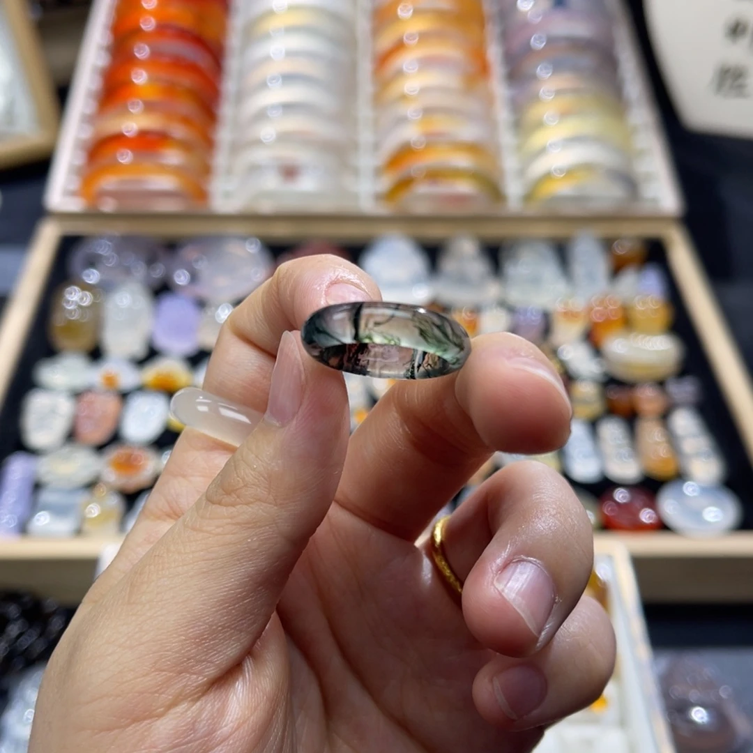 玛瑙/玉髓未镶嵌戒指