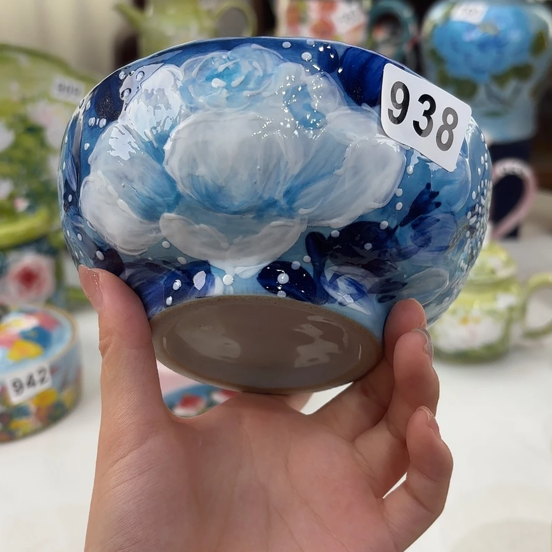 景德镇手绘高温釉下彩陶瓷茶具