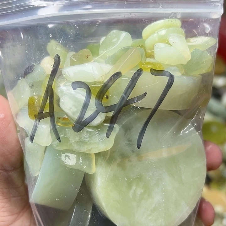 打***人蛇纹石玉未镶嵌鱼缸石，盆景石