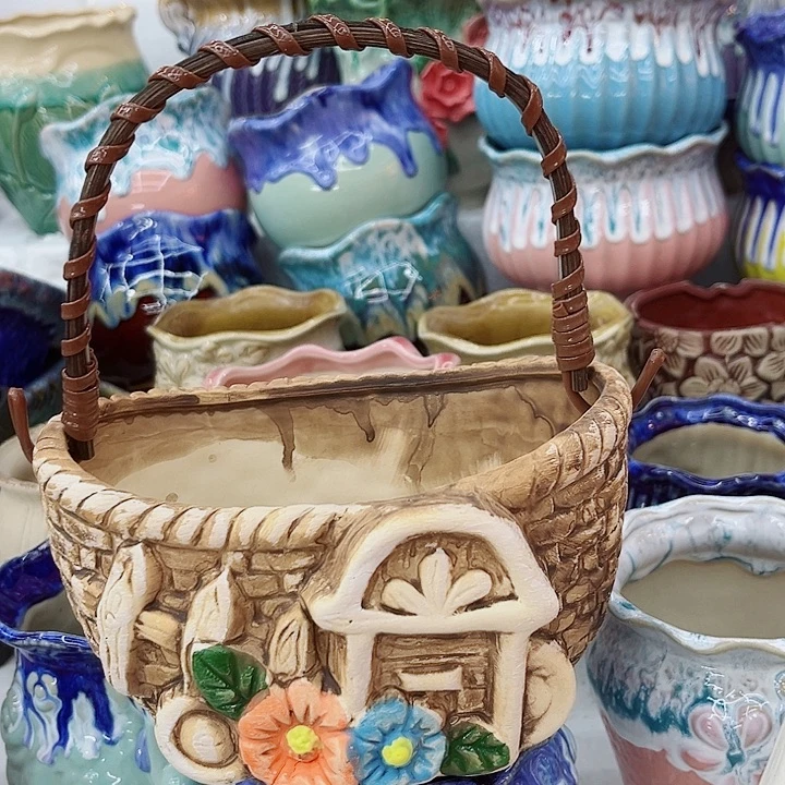 有孔.多肉陶瓷花盆！