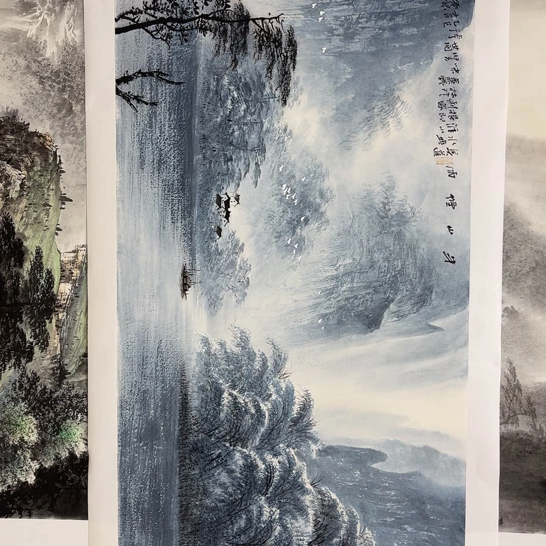 李***爸国画黎俸禄100/55水墨山水