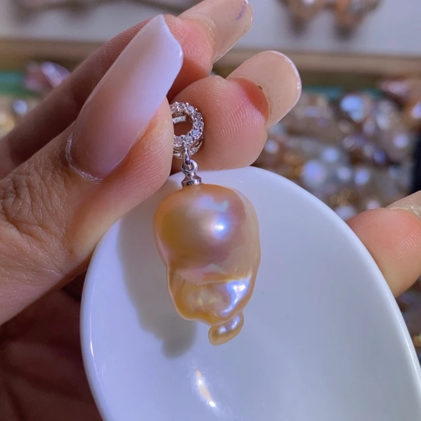 【闪购商品】淡水珍珠天然珍珠（微瑕）合金