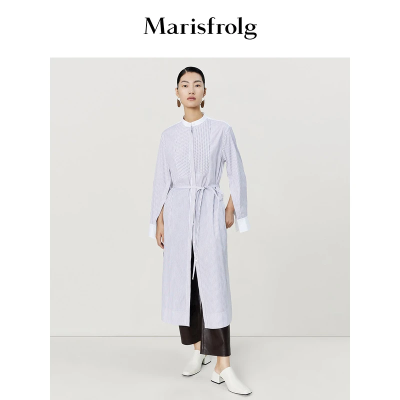 【商场同款新品】Marisfrolg/玛丝菲尔欧若风长袖连衣裙A1DE15576