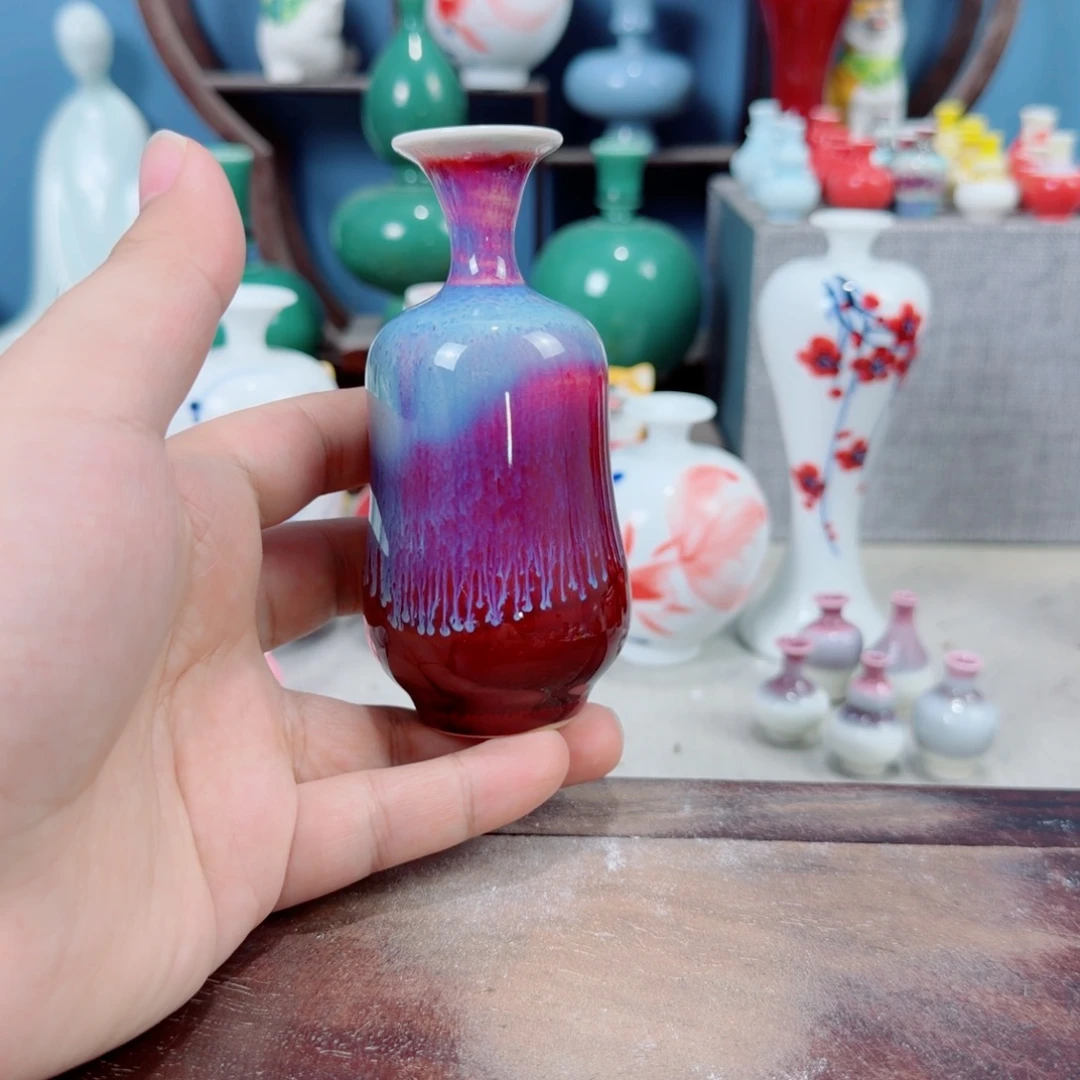 陶瓷手工小花器摆件