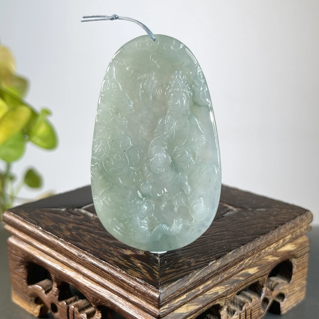 JTA17-102 天然翡翠缅甸A货 普贤