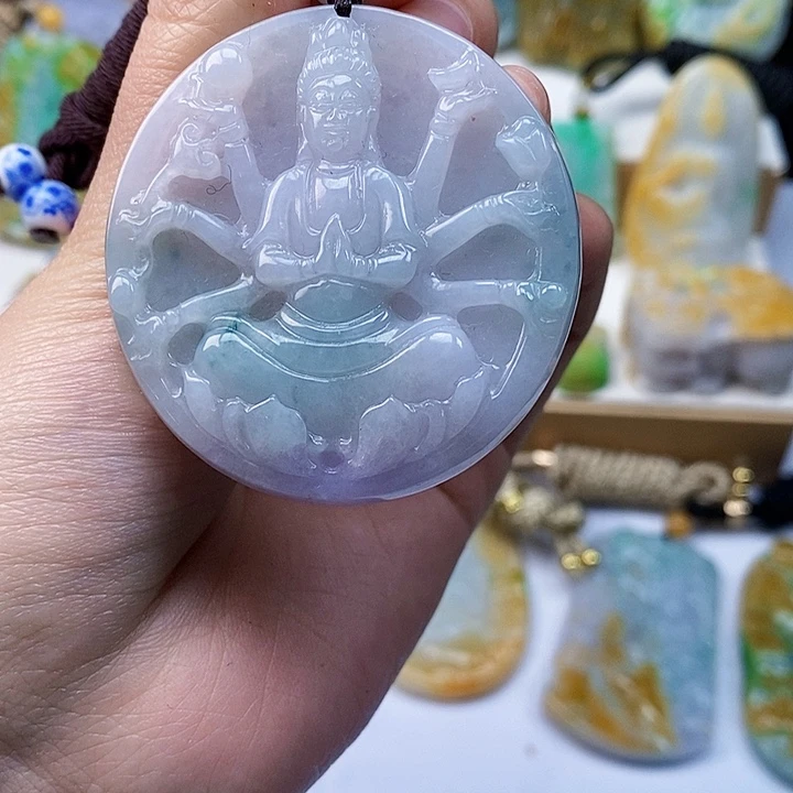 颈饰未镶嵌翡翠翡翠A货