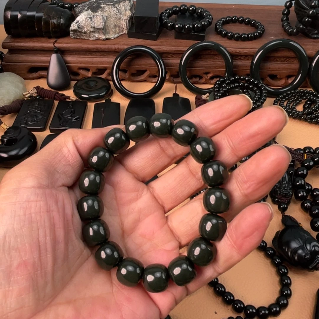 和田玉未镶嵌手链