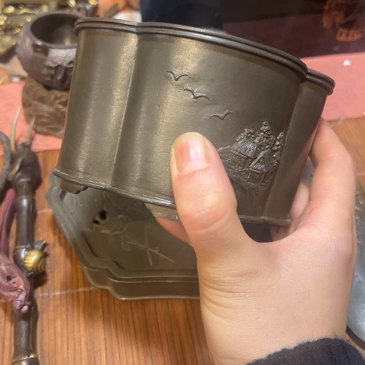 锡中古工艺品摆件