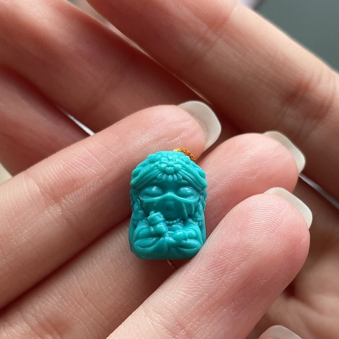 绿松石未镶嵌颈饰